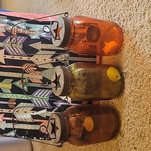 Rustic candle holders